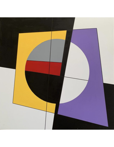 Abstraction géométrique 100 x 100 n21